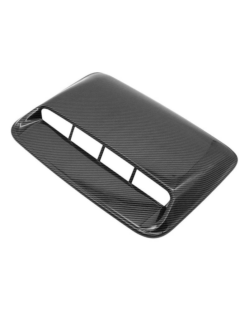 Auto Lufteinlass Motorhaube Scoop Für 1x Universal Car Air Flow Intake Hood Scoop Vent Bonnet Cover Glossy Black 40x28cm Motorhaube Lüftungsschlitze Haube von TMXWAT