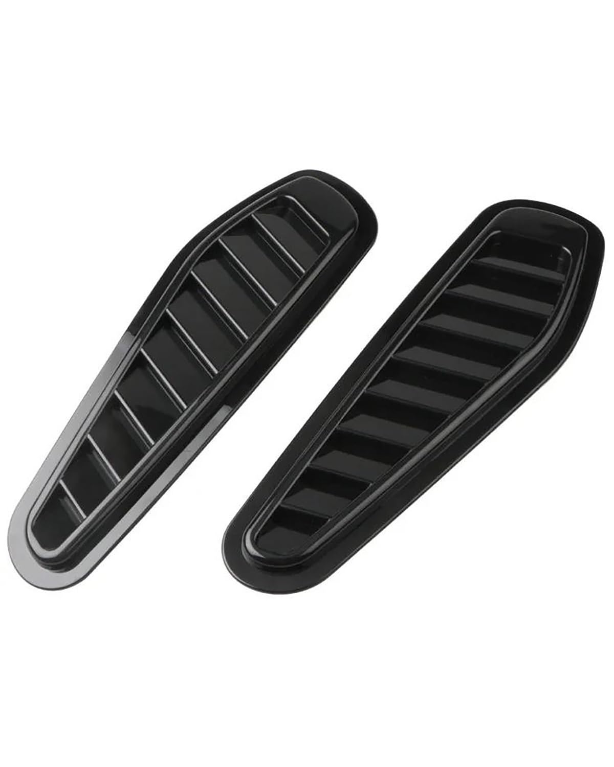 Auto Lufteinlass Motorhaube Scoop Für 2 Stücke Universal Autos Front Scoop Bonnet Vent Air Vent Trim Decora Abdeckung Auto Lufteinlass Seite Haube Trim Motorhaube Lüftungsschlitze Haube(Black) von TMXWAT