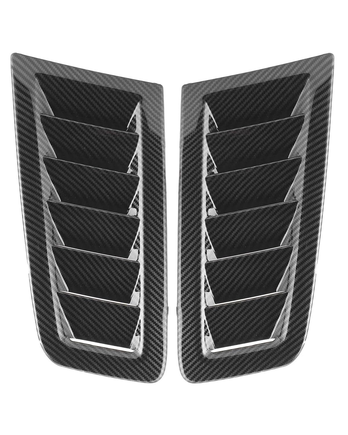 Auto Lufteinlass Motorhaube Scoop Für Focus RS MK2 Bonnet Vent Für RS 2 Stücke Universal Bonnet Air Vents Motorhaube Auto Außenteile Motorhaube Vents Motorhaube Lüftungsschlitze Haube(Carbon Fiber) von TMXWAT