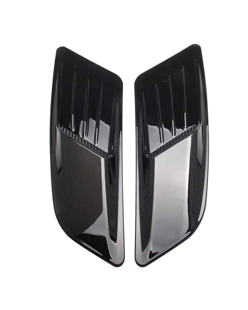 Auto Lufteinlass Motorhaube Scoop Für Ford Für Mustang 2015-2022 2PCS Universal ABS Kunststoff Front Hood Air Vent Intake Scoop Motorhaube Panel Moulding Trim Auto Zubehör Motorhaube Lüftungsschlitze von TMXWAT