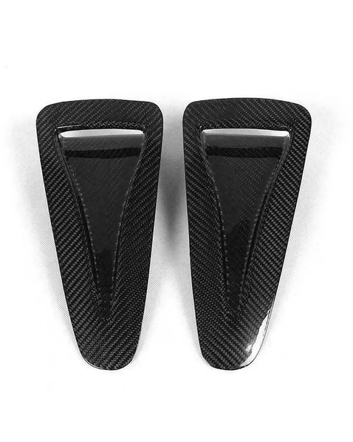 Auto Lufteinlass Motorhaube Scoop Für R35 Für GTR CBA DBA OE Stil 2008 2009 2010 2011 2012-2018 2019 2020 2PCS Schwarz Carbon Fiber Hood Vent Bonnet Luftkanal Einlass Motorhaube Lüftungsschlitze Haube von TMXWAT