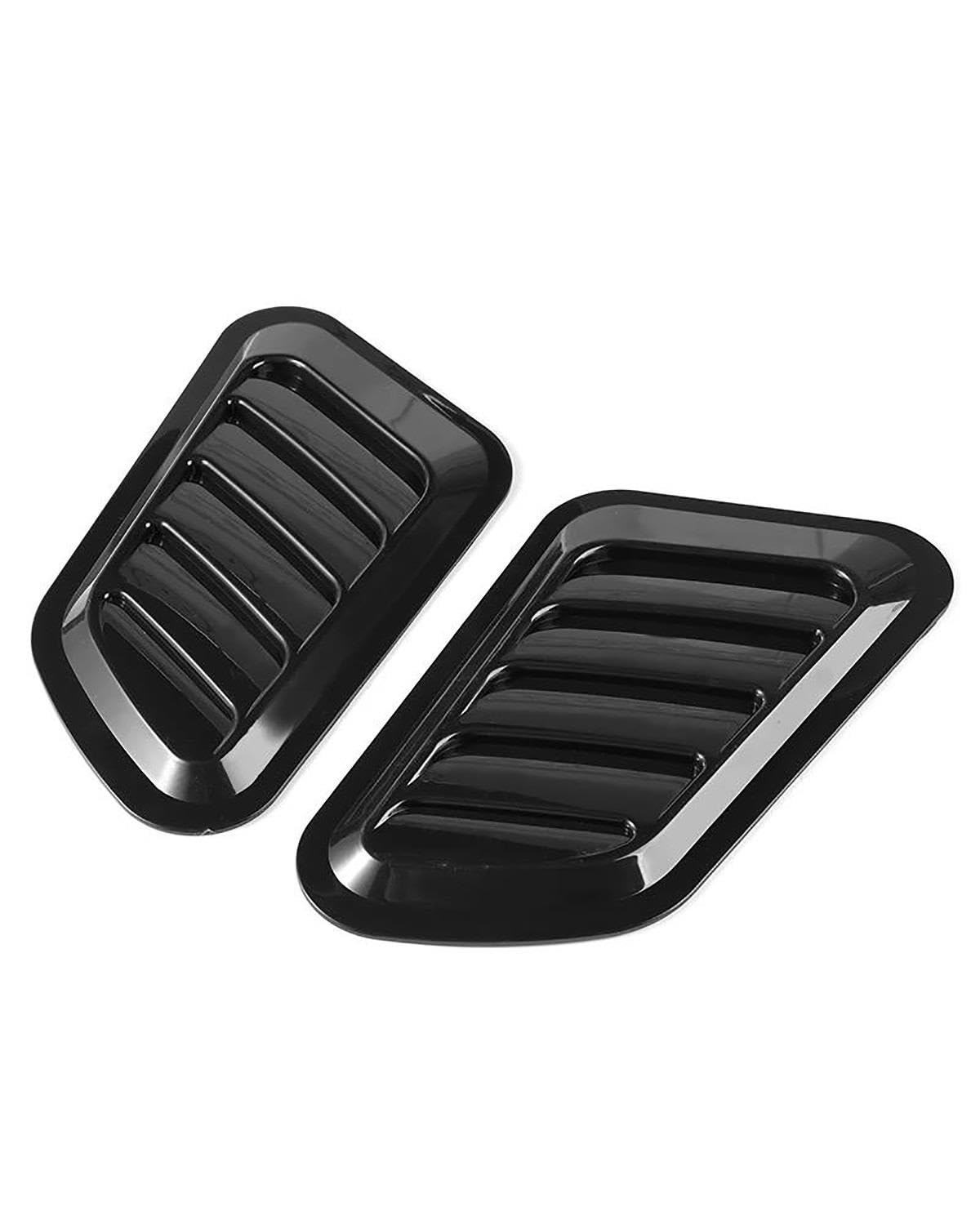 Auto Lufteinlass Motorhaube Scoop Für Universal 1 Paar Auto Luftkanal Flow Intake Front Hood Scoop Bonnet Vent Eneige Abdeckung Aufkleber Trim Dekoration Motorhaube Lüftungsschlitze Haube(Carbon Fiber von TMXWAT