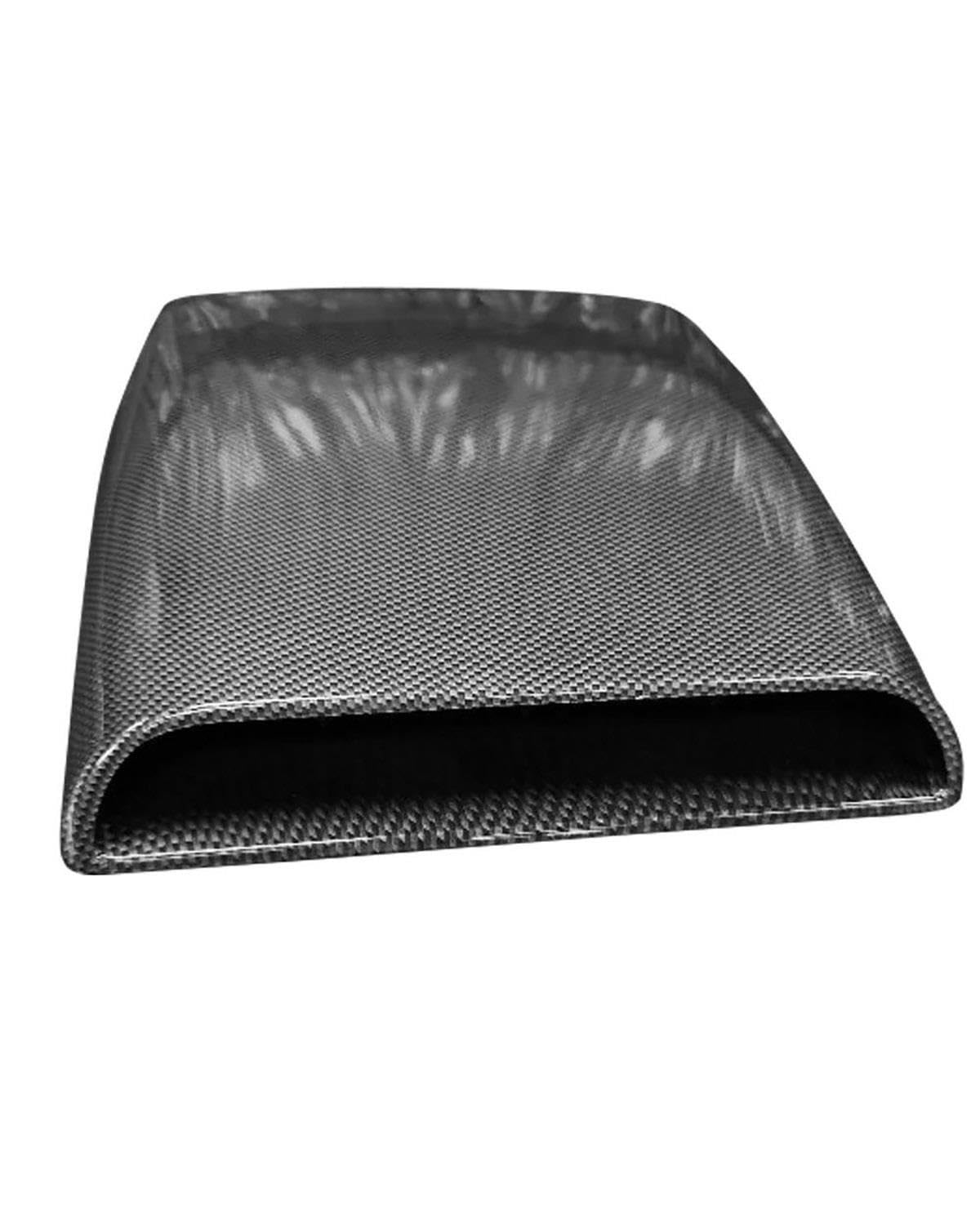 Auto Lufteinlass Motorhaube Scoop Für Universal Auto Dekorative Air Flow Intake Hood Scoop Turbo Bonnet Vent Abdeckung Haube Auto Styling Carbon Faser Muster Motorhaube Lüftungsschlitze Haube von TMXWAT