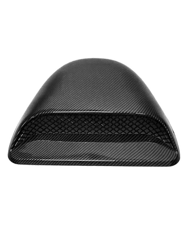 Auto Lufteinlass Motorhaube Scoop Für Universal Car Air Flow Intake Hood Scoop Vent Bonnet Dekorative Abdeckungen Racing Style Bonnet Vent Front Motor Abdeckung Motorhaube Lüftungsschlitze Haube(Carbo von TMXWAT