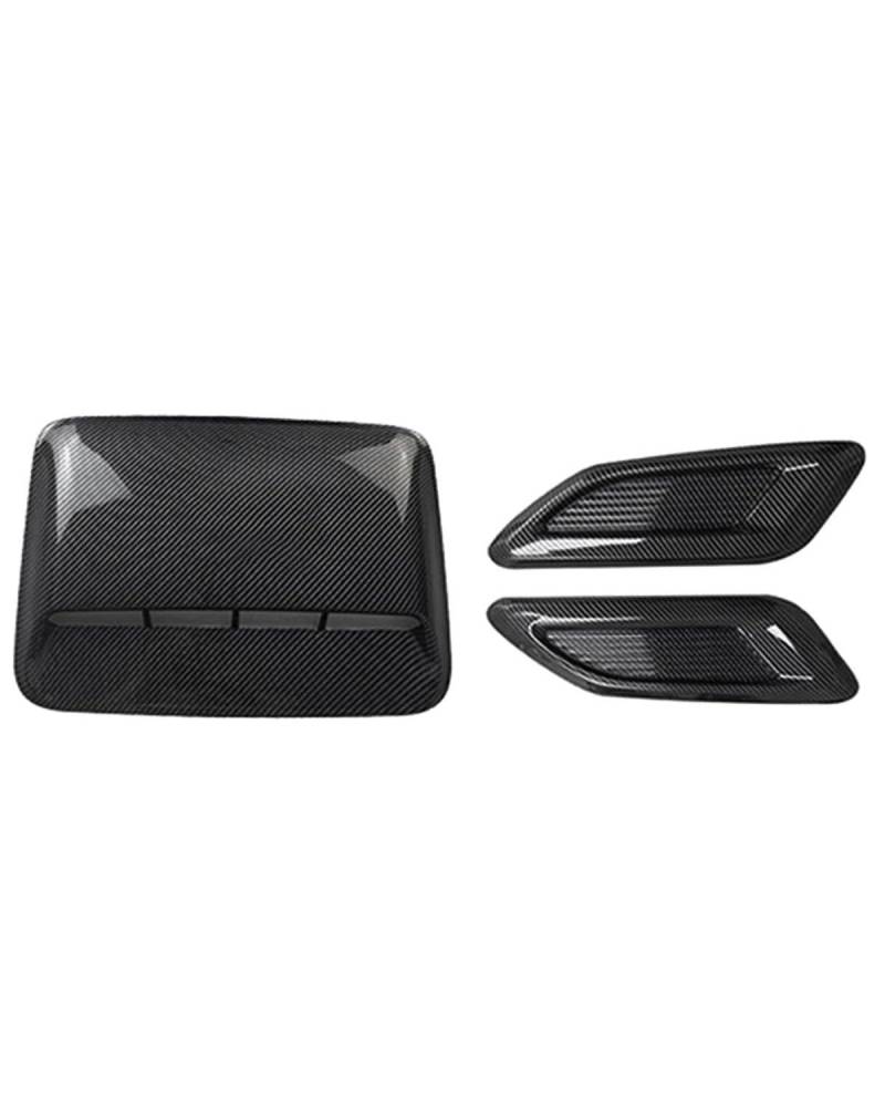 Auto Lufteinlass Motorhaube Scoop Universal Auto Air Flow Intake Hood Scoop Vent Motorhaube Dekor Abdeckung Mitte Seite Luftauslass Haube Auto Außen Zubehör Motorhaube Lüftungsschlitze Haube von TMXWAT