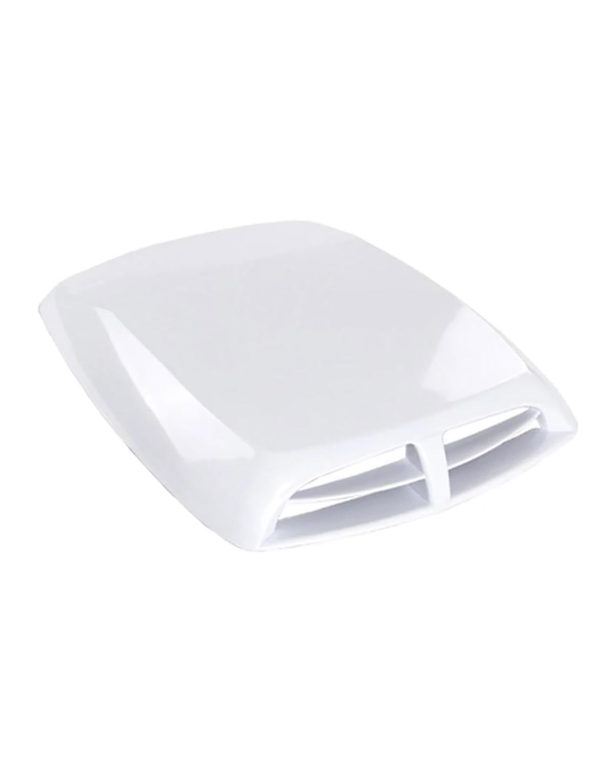 Auto Lufteinlass Motorhaube Scoop Universal Cars Air Flow Intake Hood Scoop Vent Motorhaube Abdeckung DIY Auto Styling Dekorative Zubehör Motorhaube Lüftungsschlitze Haube(White) von TMXWAT