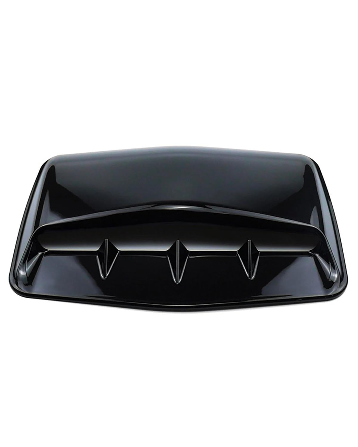 Auto Lufteinlass Motorhaube Scoop Universal-Kohlefaser-Auto-Luftstrom-Einlass-Haubenschaufel Motorhauben-Entlüftungsabdeckung, Dekorativer Aufkleber Motorhaube Lüftungsschlitze Haube(Glossy Black) von TMXWAT