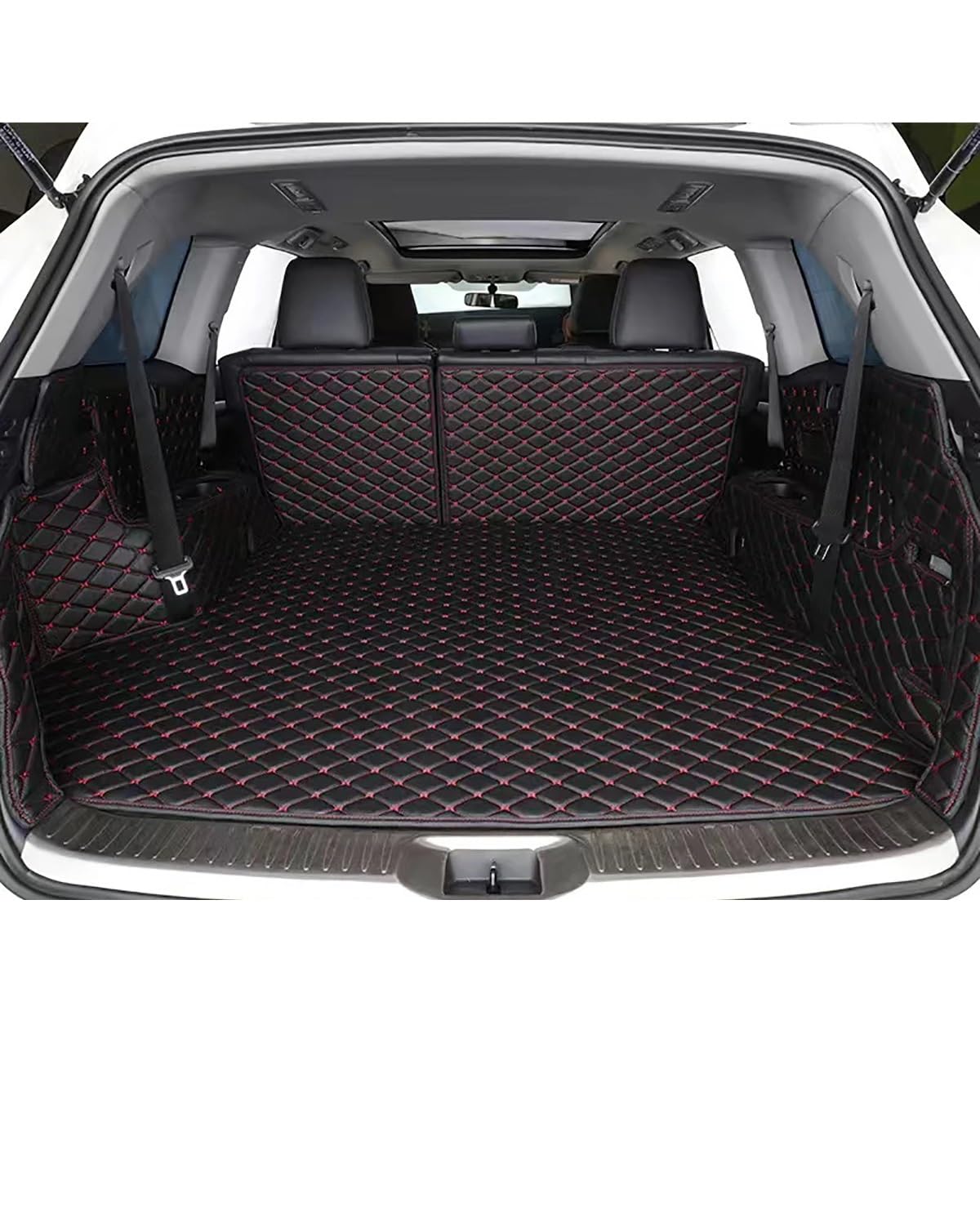 Boot Mat Für Alfa Für Romeo Für Stelvio 2017 2018 2019 2020 2021 Auto Stamm Matten Auto Boot Zubehör Kofferraummatte(Color 11) von TMXWAT