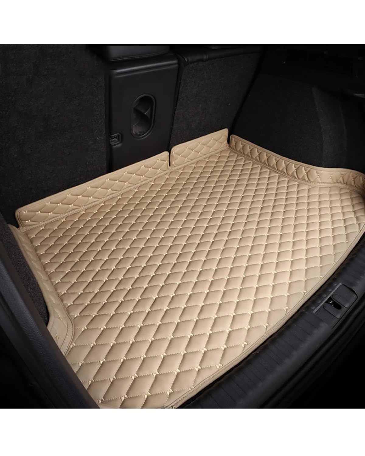 Boot Mat Für Benz Für W205 Für W204 Für W177 Für W213 Für Glc Für Gla Für Cla Für Glb Für CLS Für Gle Glk Für Gls G Kofferraum Matte Kofferraummatte(1Pcs-Beige) von TMXWAT