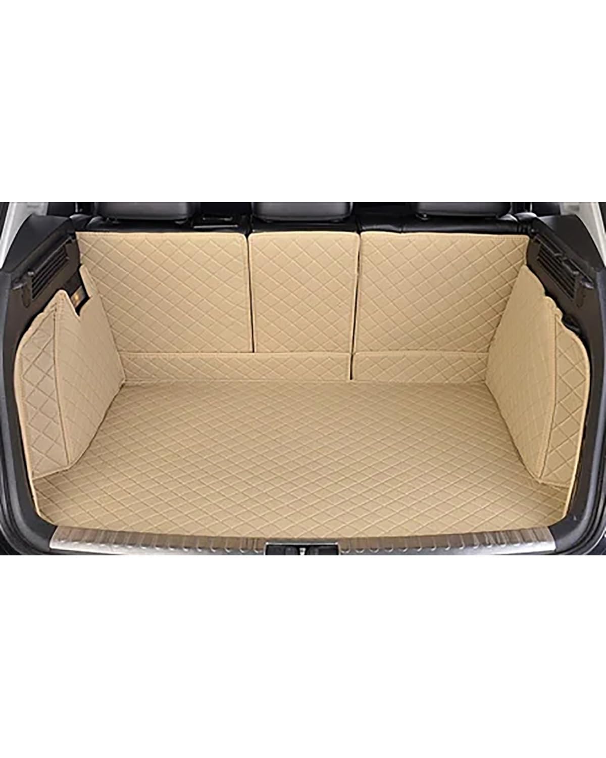 Boot Mat Für C-hr Für Rav4 Für Corolla Für Land Für Cruiser Kofferraum Matte Cargo Liner Kofferraummatte(Beige) von TMXWAT