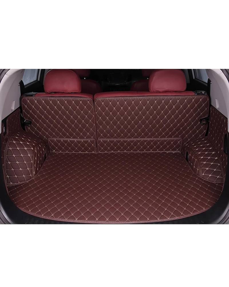 Boot Mat Für Ford Für Galaxy 2016 2017 2018 2019 2020 2021 2022 2023 2024 Auto Cargo-Liner Pads Auto Boot Teppich Auto Stamm Matten Kofferraummatte(Wine red) von TMXWAT