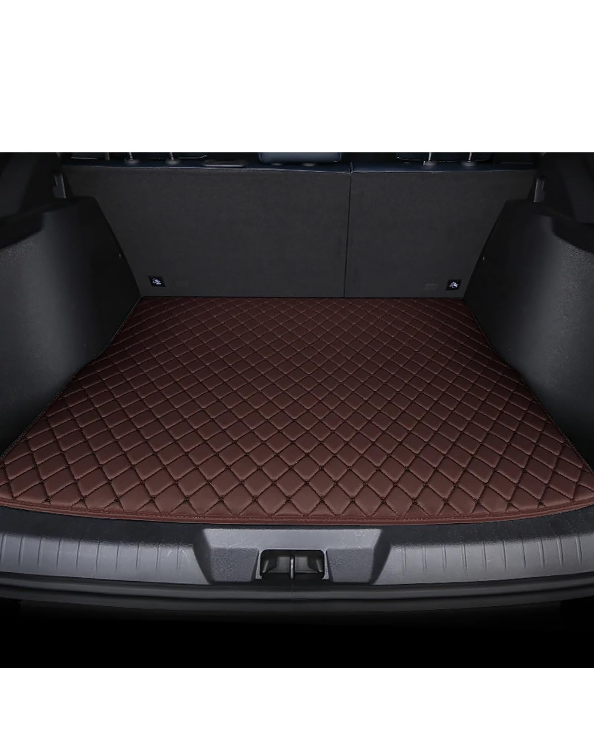 Boot Mat Für Lancer Für Outlander ASX Pajero Sport wasserdichte Synthetisches Material Auto Zubehör Kofferraum Matte Kofferraummatte(1Pcs-Coffee) von TMXWAT