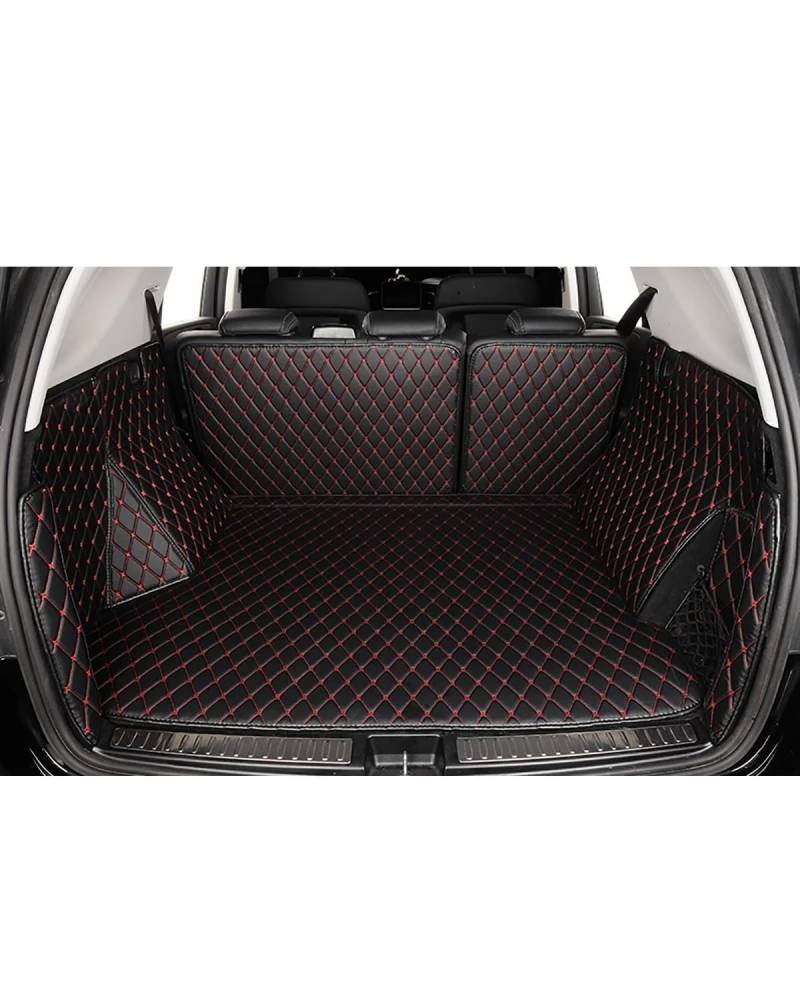 Boot Mat Für Land Für Rover Für Range Für Rover Für Sport L461 2023 2024 2025 Auto Kofferraum Teppich Auto Stamm Matten Kofferraummatte(Black red) von TMXWAT