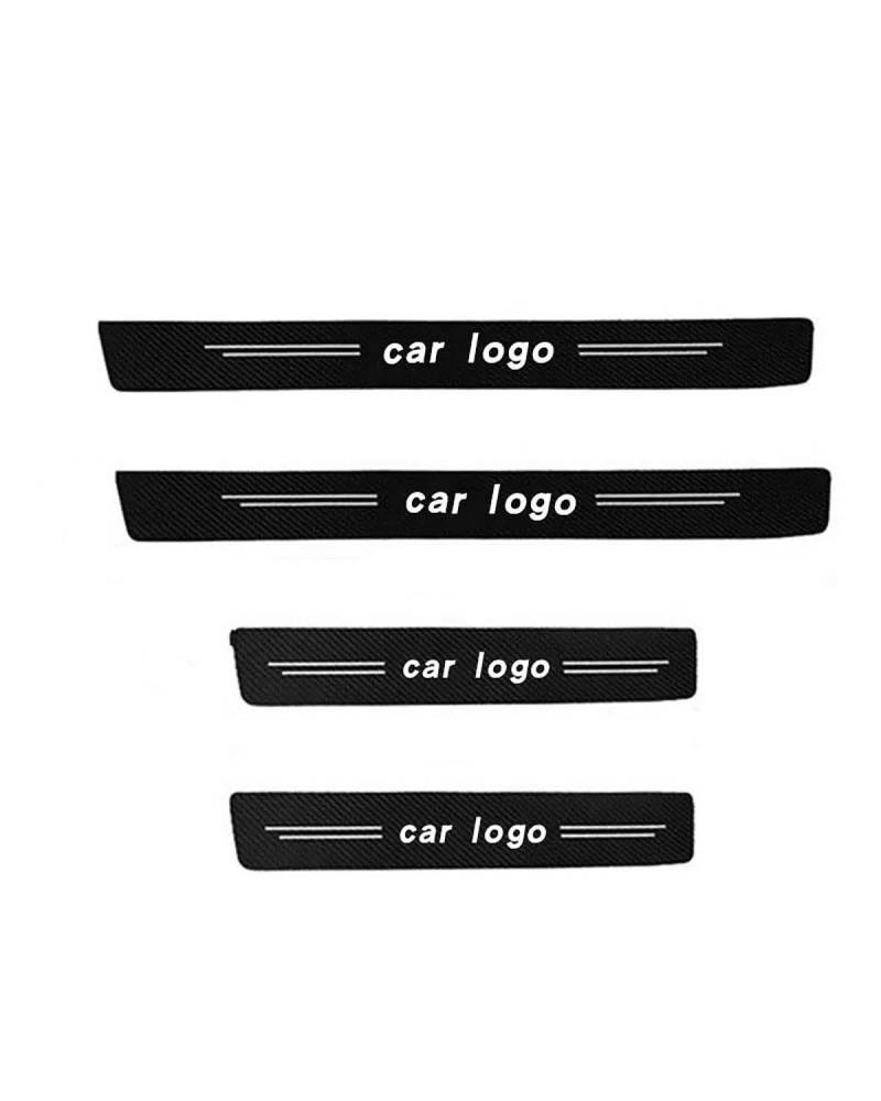 Einstiegsleisten Schutz Für Malibu Auto Door Entry Pedal Carbon Fiber Car Door Sill Plate Einstiegsleisten Auto(4pcs) von TMXWAT