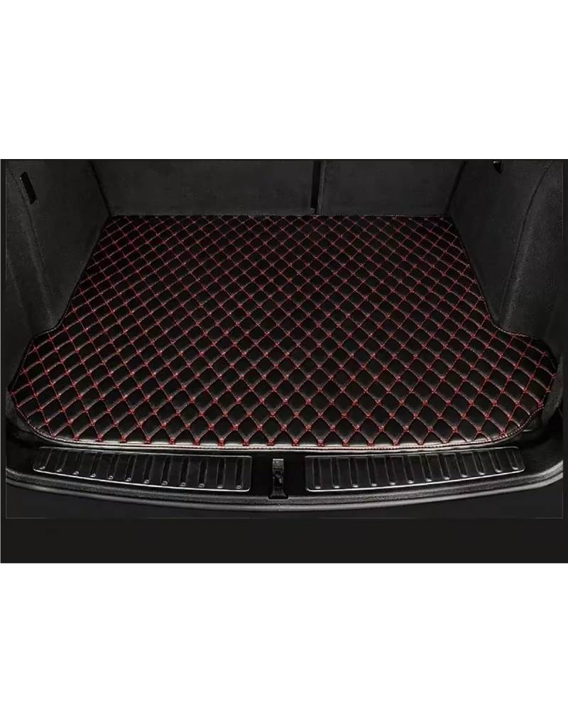 Kofferraummatte Für Ariya 2022 Teile Cargo-Liner Teppiche Auto Innen Zubehör wasserdichte Produkte Autos Auto Stamm Matten Boot Mat(Black with Red) von TMXWAT