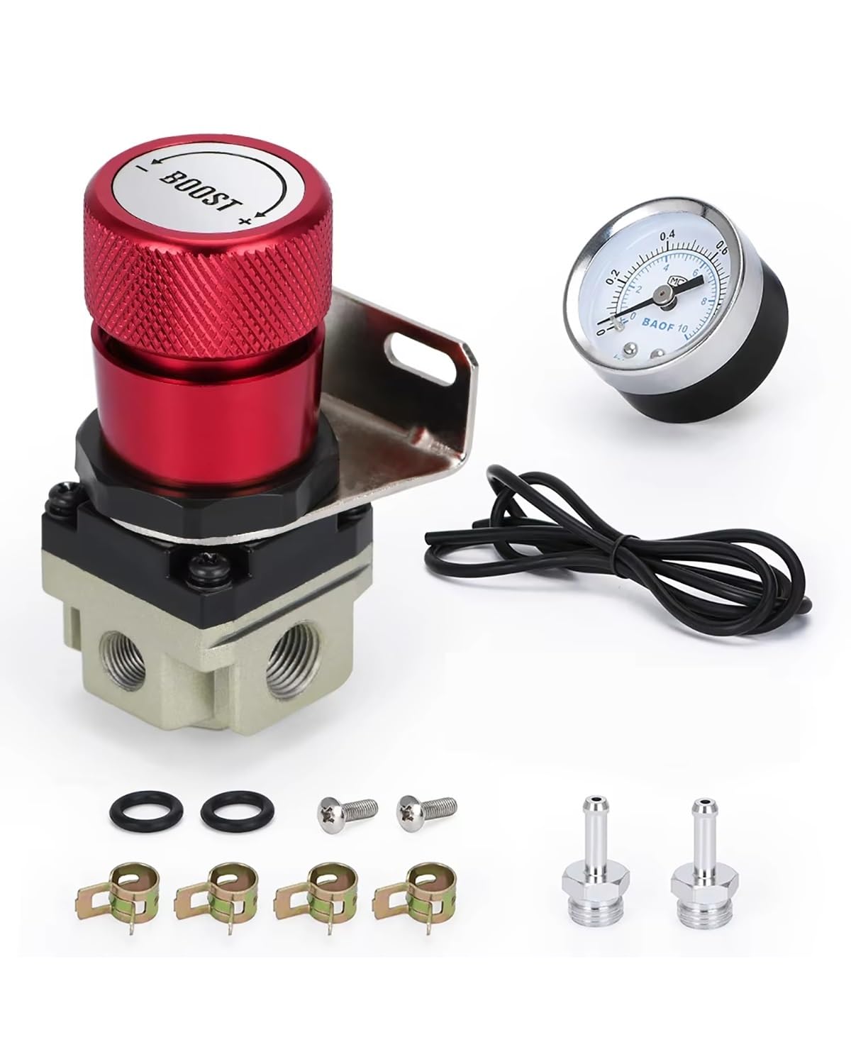 Manual Boost Controller T2 Einstellbarer Universal-Turbo-Boost-Controller Mit Manueller Anzeige 1–150 PSI JDM Für SR20DET SR Mit 5811-Aufkleber Turbo Boost Controller(Vermelho) von TMXWAT