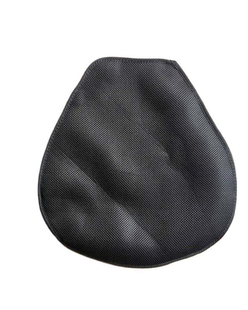 Motorrad Sitzkissen Motorrad-Sitzkissen 3D-schwarz rutschfest Gel-Sitzkissen Motorrad-Pad Sonnenschutz Komfort-Gel-Sitz Sitzkissen Motorrad(Case) von TMXWAT