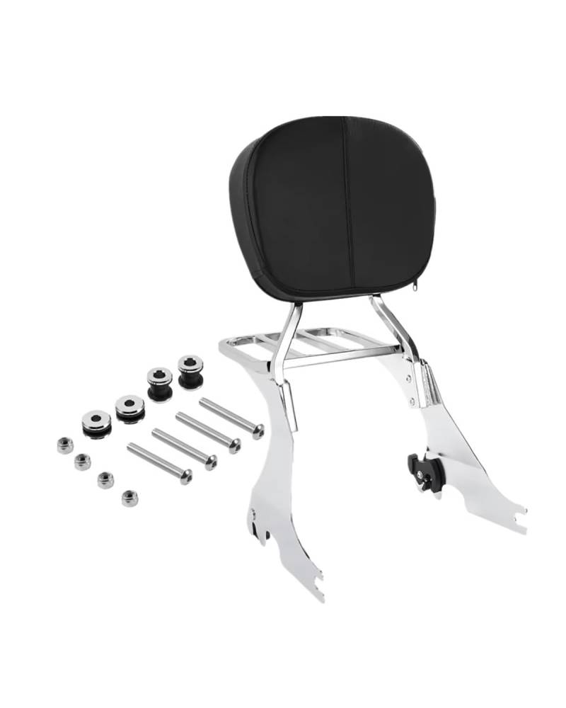 Rückenlehne Für Motorrad Für Sportster 883 1200 Custom Super Low Forty Eight 2004 2005 2006-2024 Motorrad Rückenlehne Sissy Bar Gepäckträger Docking Kits Motorrad Mit Rückenlehne von TMXWAT