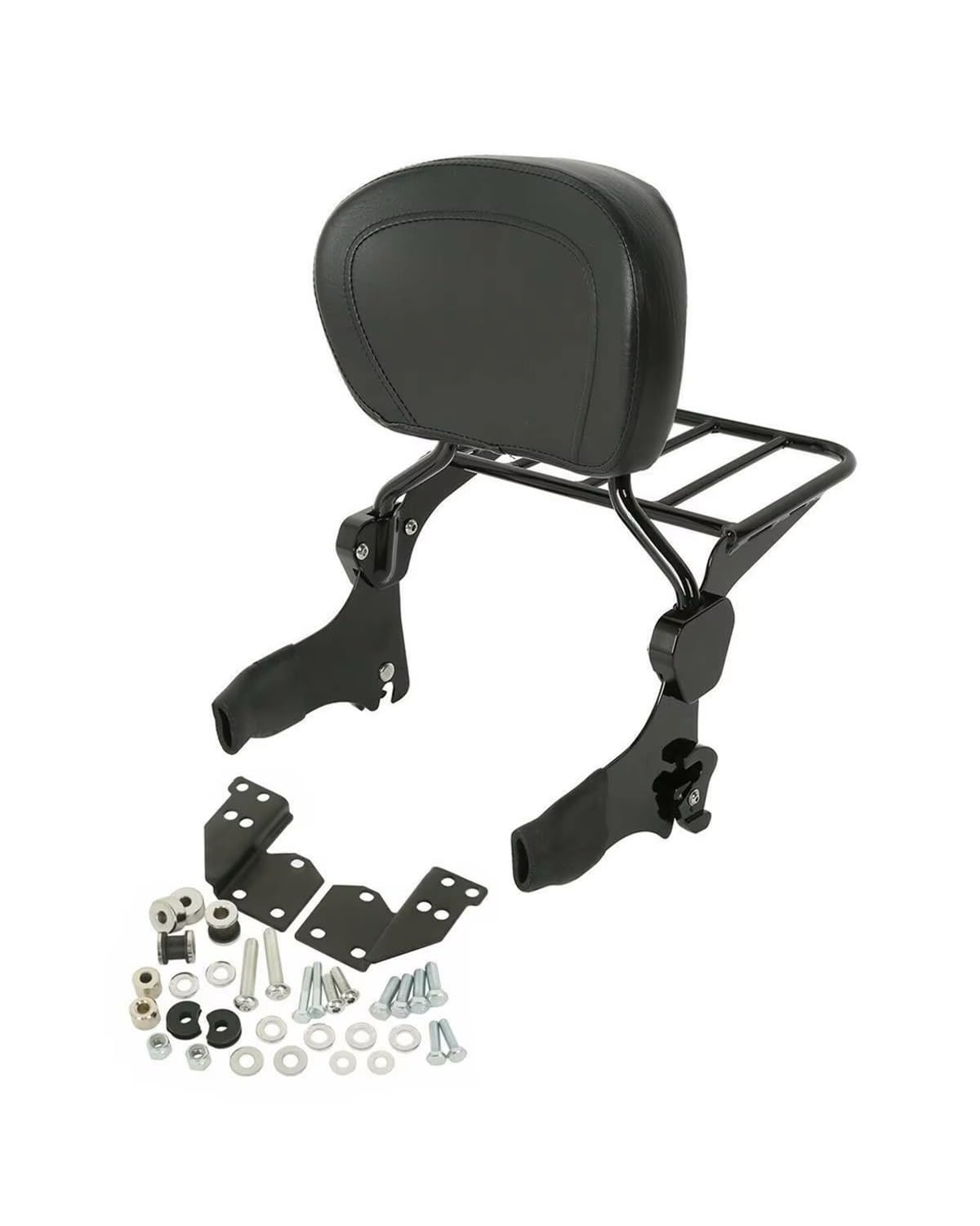 Rückenlehne Für Motorrad Für Touring Electra Glide Road King Street 1997 1998 1999 2000 2001-2008 Motorrad Rückenlehne Sissy Bar Gepäckträger Docking Kit Motorrad Mit Rückenlehne von TMXWAT