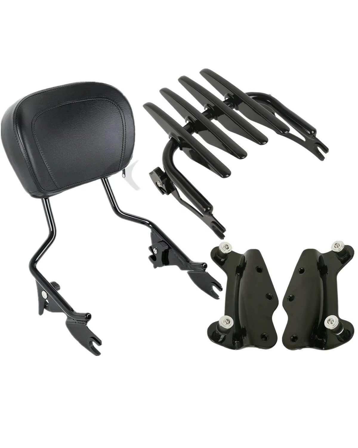 Rückenlehne Für Motorrad Für Touring Road King Street Glide FLHT FLHR 2009 2010 2011 2012 2013 Motorrad Rückenlehne Sissy Bar Stealth Gepäckträger Docking Motorrad Mit Rückenlehne von TMXWAT