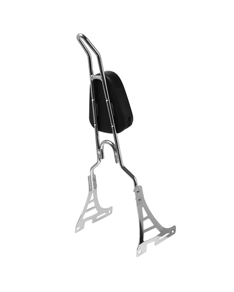 Rückenlehne Für Motorrad Für XL 883 1200 Motorrad Schwarz Hinten Rückenlehne Sissy Bar Mit Kissen Pad Motorrad Mit Rückenlehne von TMXWAT