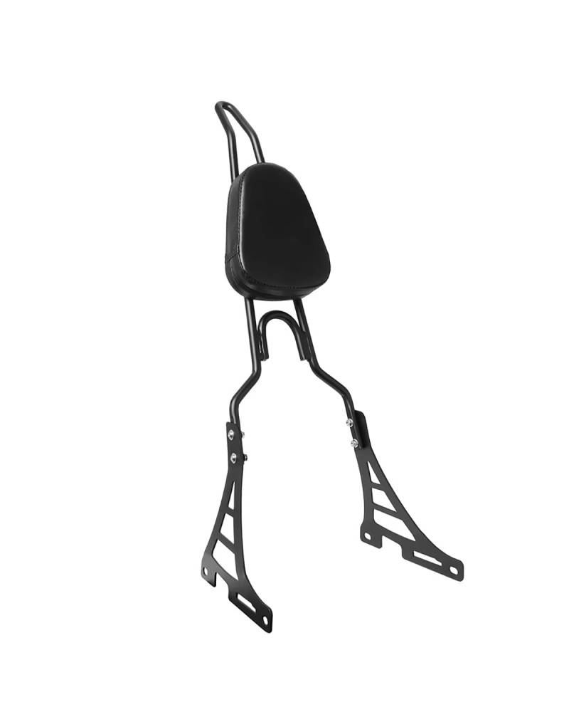 Rückenlehne Für Motorrad Für XL 883 1200 Motorrad Schwarz Hinten Rückenlehne Sissy Bar Mit Kissen Pad Motorrad Mit Rückenlehne von TMXWAT