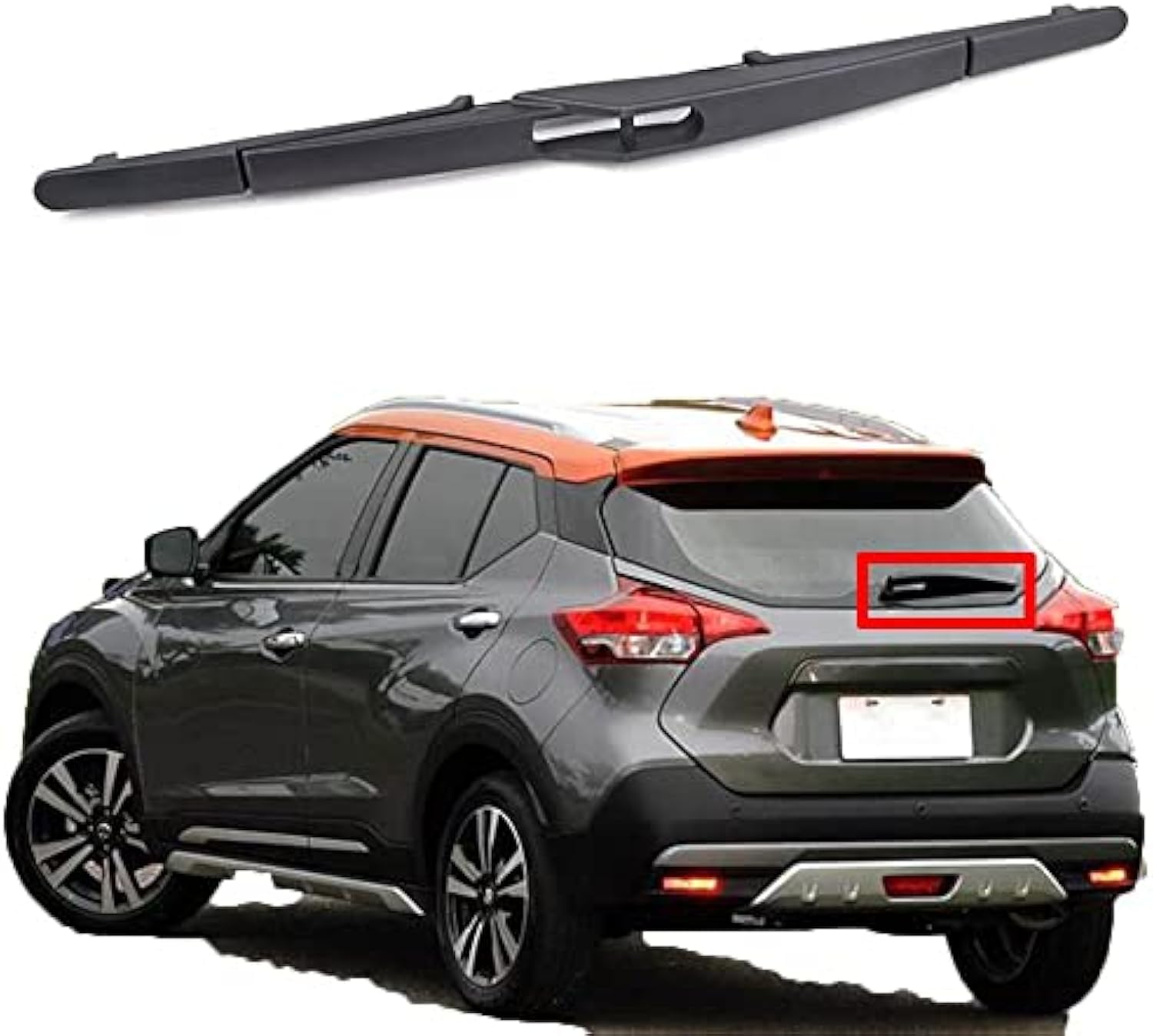 Heckwischerblatt Scheibenwischer Hinten,für Nissan Kicks 2016 2017 2018 2019 Heckscheibenwischer heckscheibe Wischerblatt Gummi Heckscheibe Scheibenwischer Blatt von TMZWJ