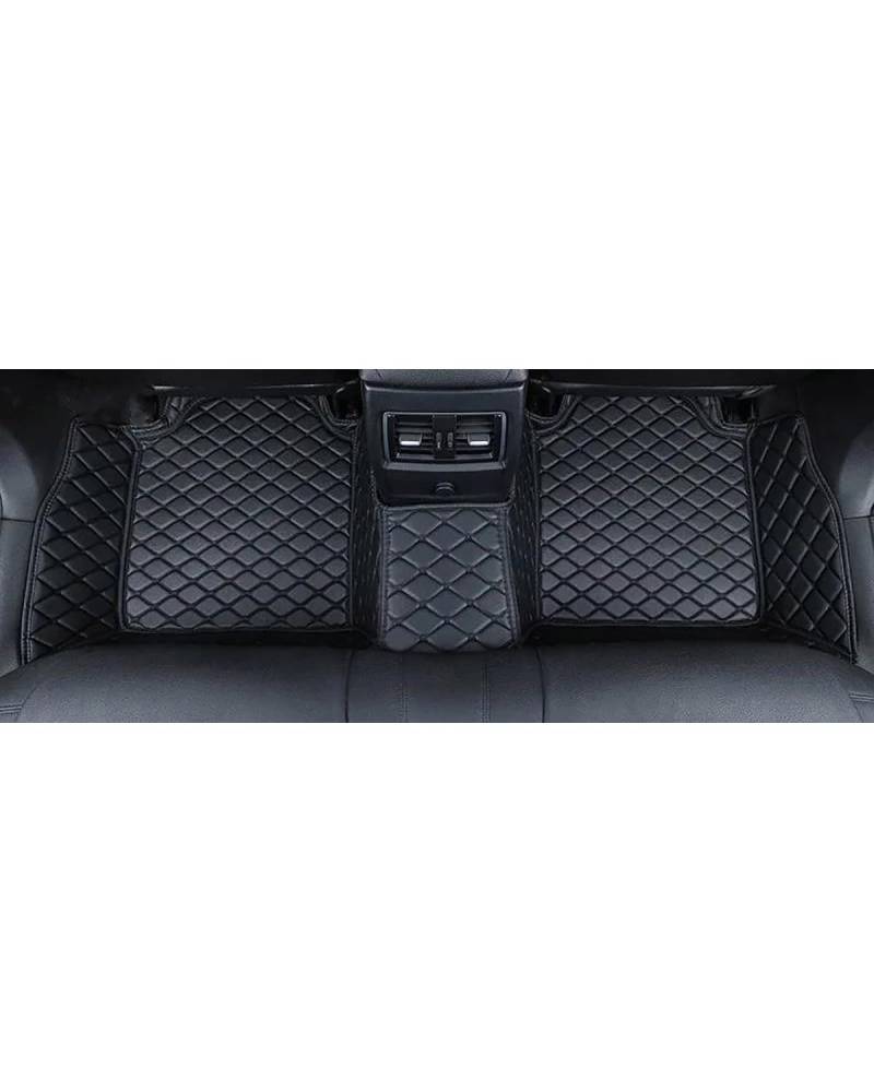 TNSSCZM Auto Fussmatte Für Touareg 2019 2020 2021 2022 2023 Auto-Fußmatten wasserdichte vollständige Abdeckung Liner Innenzubehör Autofußmatten(Black Rear Row) von TNSSCZM