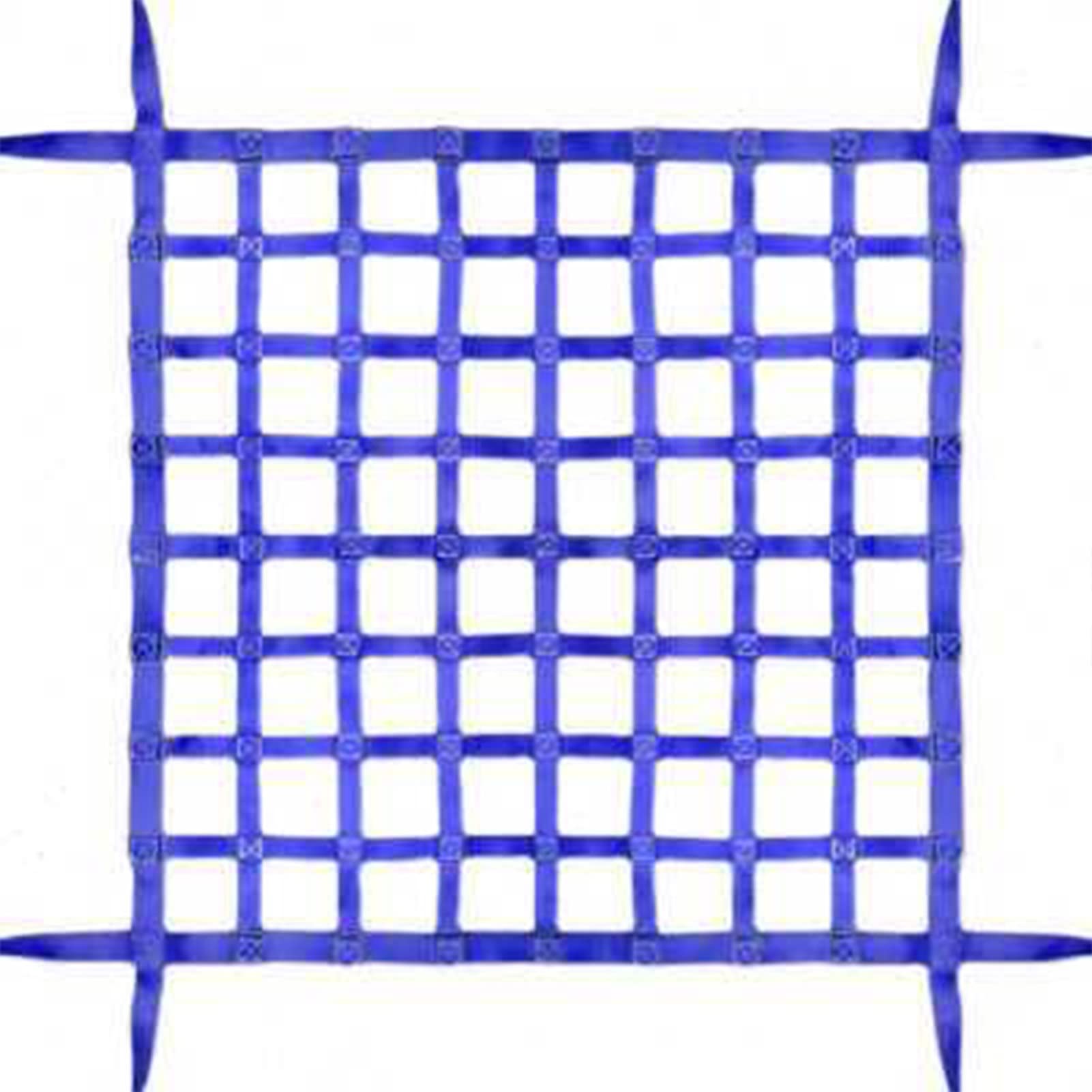 Frachthebenetz, flaches Polyester-Hebenetz für industrielle Be- und Entladewerkzeuge, blaues Polyester-Gurtbandnetz (Größe: 4 x 4 m/Last: 2,5 t) von TNZUMCSX