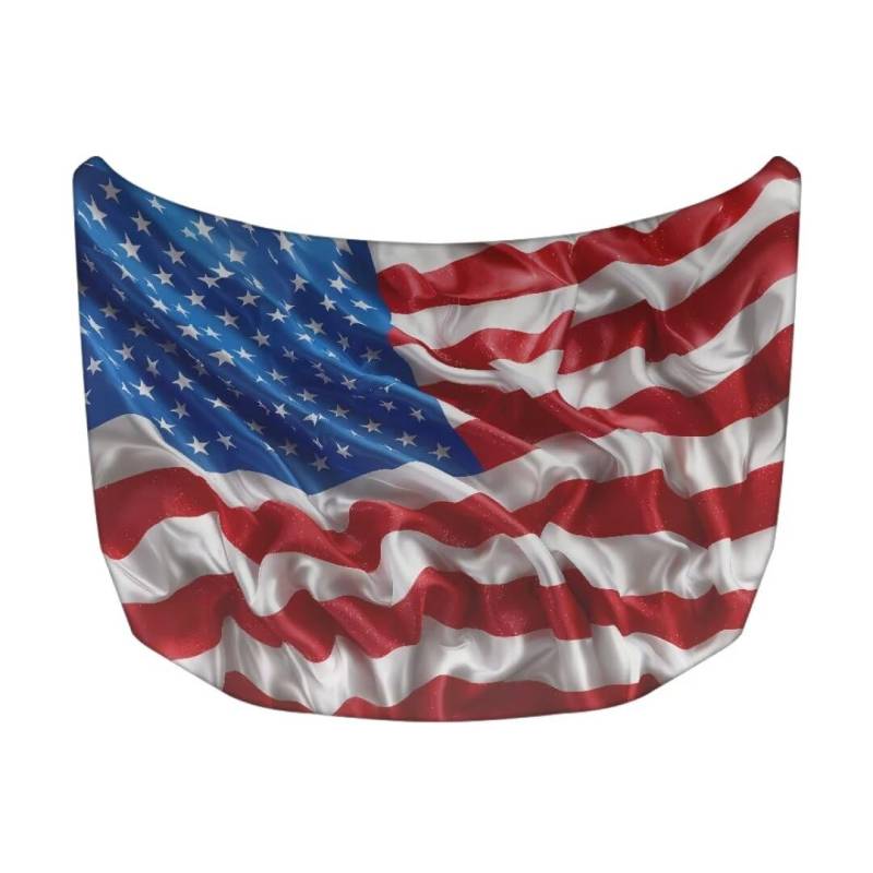 TOADDMOS 3D amerikanische Haube Flagge Abdeckung Patriotische waschbare Auto Haube Abdeckung Elastische Auto Motor Schutzabdeckung-39.37" x59.05 von TOADDMOS