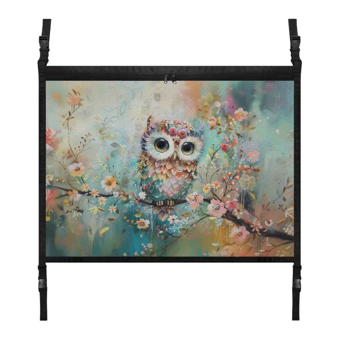 TOADDMOS Floral Owl Car Decke Cargo Net für SUV 31.69 "x24.02 hängende SUV Cargo Net reduzieren Sagging hängende Net Storage von TOADDMOS