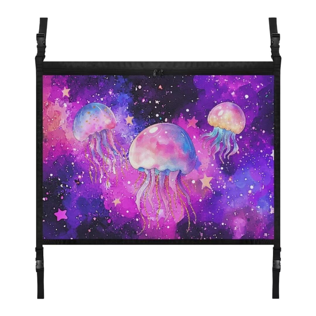 TOADDMOS Galaxy Space Jellyfish Auto Decke Fracht Netz Große Kapazität 31,69 "x24,02 Auto Innenraum Dach Aufbewahrung Netz, Auto Aufbewahrung Zubehör von TOADDMOS