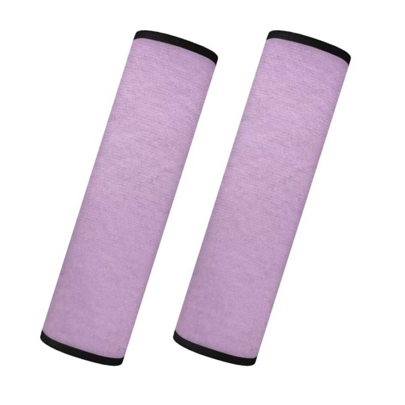 TOADDMOS Lila Auto Sicherheitsgurt Pads Flanell Auto Sitzgurt Pads für Frauen Warme Schulter Pads für Auto LKW Van SUV Sicherheitsgurt Kissen 2-Pack von TOADDMOS