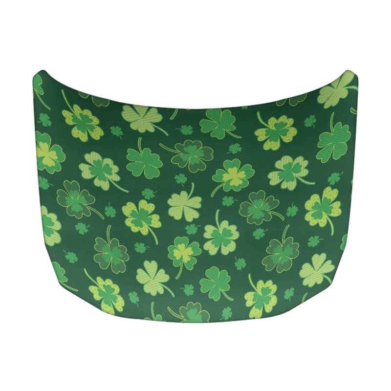 TOADDMOS St. Patrick's Day Auto Hood Cover Dekorative Abdeckung Grüne Blätter im Freien Faltbare Schutzhülle 39.37"x59.05",St. Patrick's Day Auto Grün Dekor von TOADDMOS