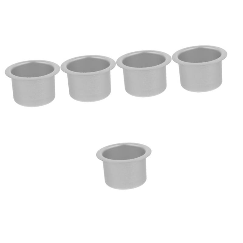 TOBBOMEY 5St Getränkehalter im Auto Kaffeetassenhalter Couch-Getränkehalter Getränkehalter für Sofa cupholder Mug Holder Einklappbarer Getränkehalter Becherhalter fürs Auto Aluminium Silver von TOBBOMEY