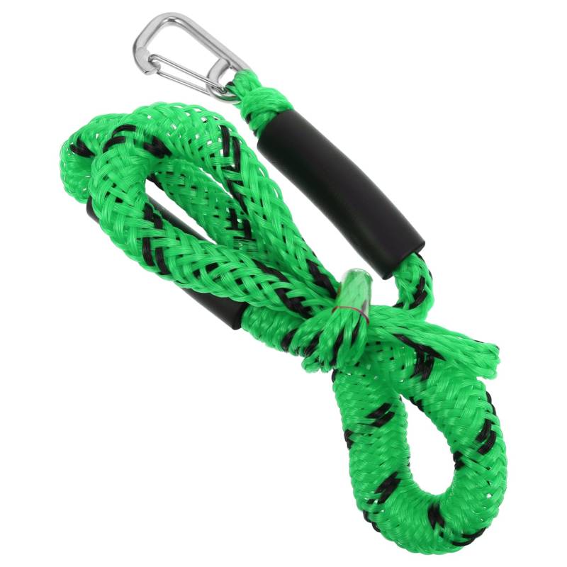 TOBBOMEY Bootskabel Klammer Schlüsselanhänger Ablassschraube für Ablassverbindung Kanuzubehör Bootszubehör Yachtausrüstung Bungee-Dock-Linie Marine-Bungee-Dockleinen 316 Federschnalle Green von TOBBOMEY