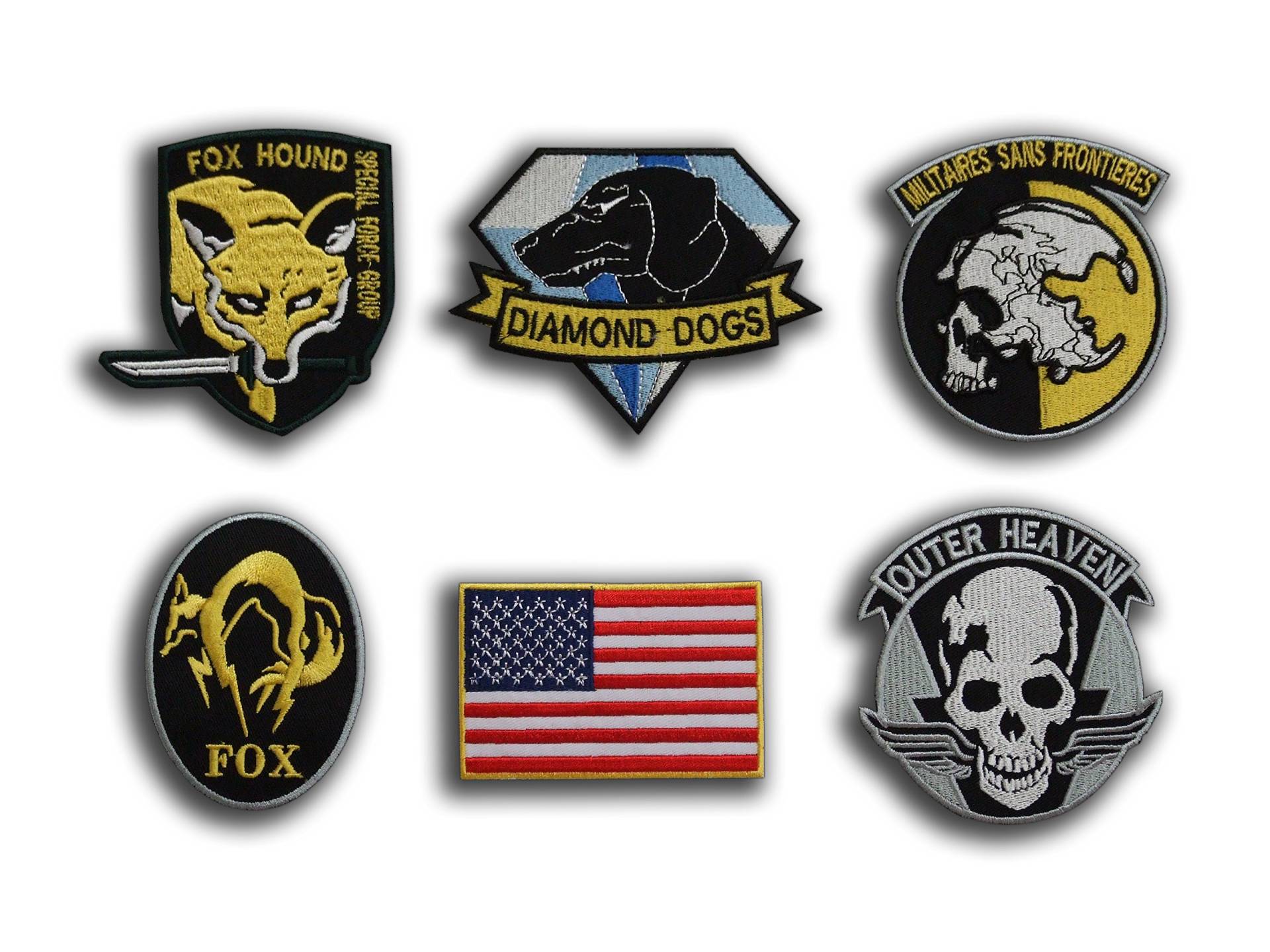 Diamond Dogs Metal Gear Solid Cosplay Tactical Moral Badge Patch (2 Eisen auf Abzeichen) – von ONEKOOL von TOFOW