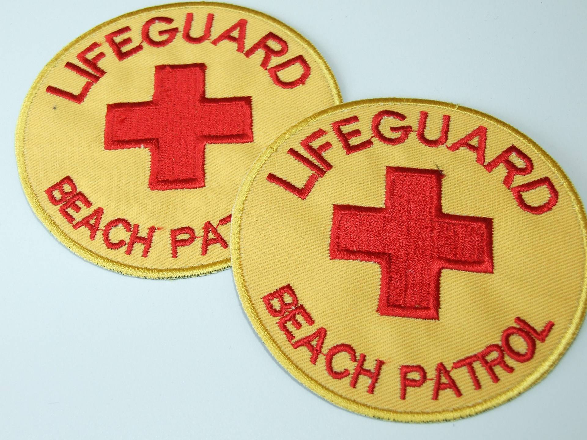 Lifeguard Beach Patrol Baywatch Patch – 2 Eisen auf Buttons von ONEKOOL von TOFOW