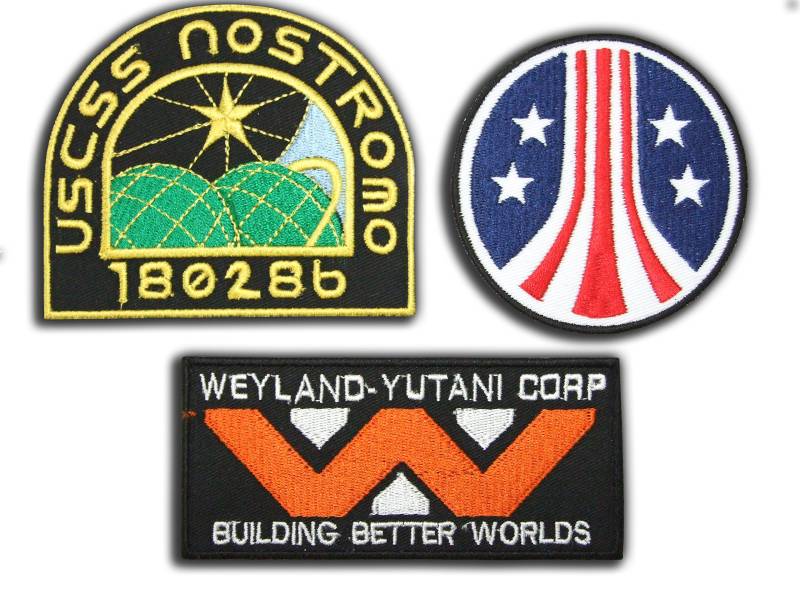 TOFOW Alien/Aliens / Aliens3 Weyland Nostromo Marine Patch Set [3 Patch Set] Bügelbild Aufnäher Applikation Emblem von TOFOW