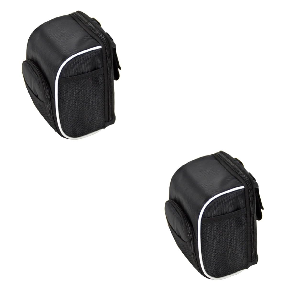 TOGEVAL 2st Fahrrad Lenkertasche wasserdichte Fahrradtasche Faltbare Fahrradtasche Outdoor-Tasche Mountainbike-lenkertasche Fahrradsatteltasche Lenkertasche Drop-bar-lenkertasche Black von TOGEVAL