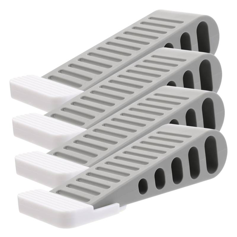 TOGEVAL 4 Stück bodentürstopper wandtürstopper door wedge abtreter door stops Tür Wandschutz Türanschlagkeil Sicherheitstür stoppt Türstopper Sicherheitsleiste Türkeil Türstange Gummi von TOGEVAL