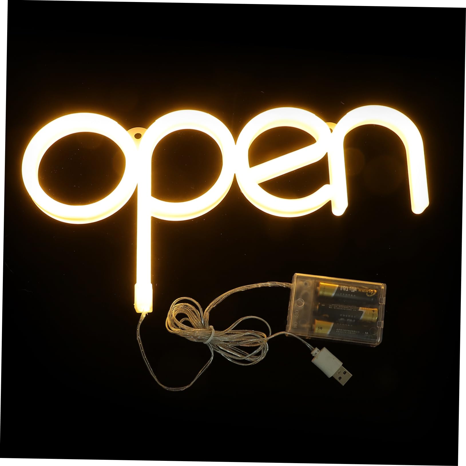 TOGEVAL Neon-led-licht Schild Mit Strom Versorgt Nachtlicht Im Freien Lichter Party-leuchtreklamelampe Nimm Die Leuchtreklame Solar-offen-Schild Led-Schild Bar-leuchtreklame Planke PVC von TOGEVAL