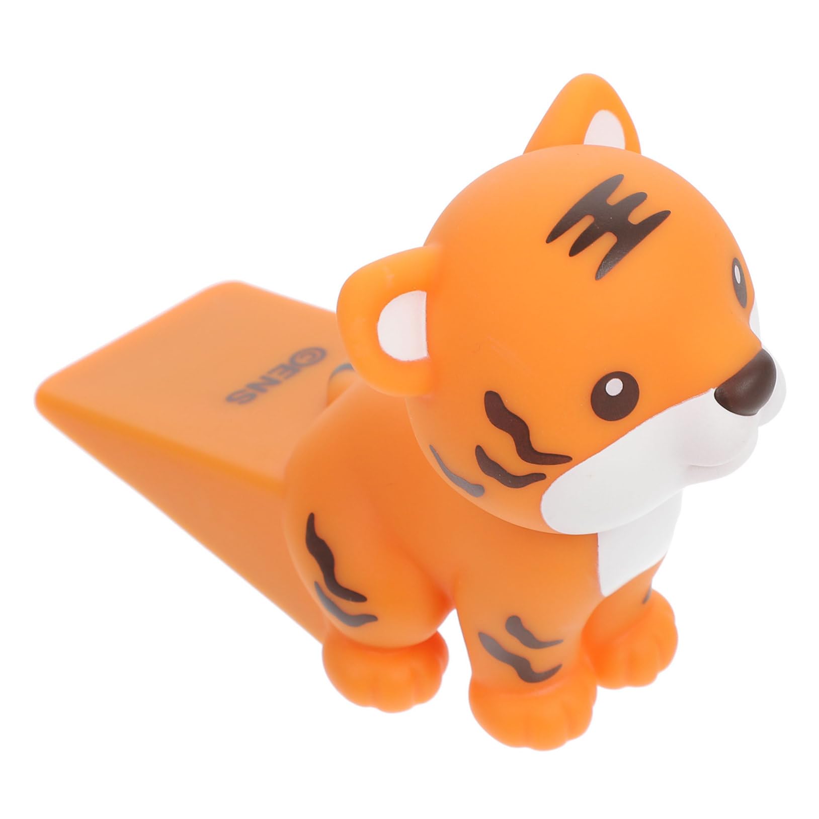 TOGEVAL Tiger Türstopper door stops door wedge abtreter Keilstopper tierischer Türkeil Anti-Türstopper stille Tür Tierbodenstopp Anti-Kollisions-Türstopper Flexibler Türhalter PVC Orange von TOGEVAL