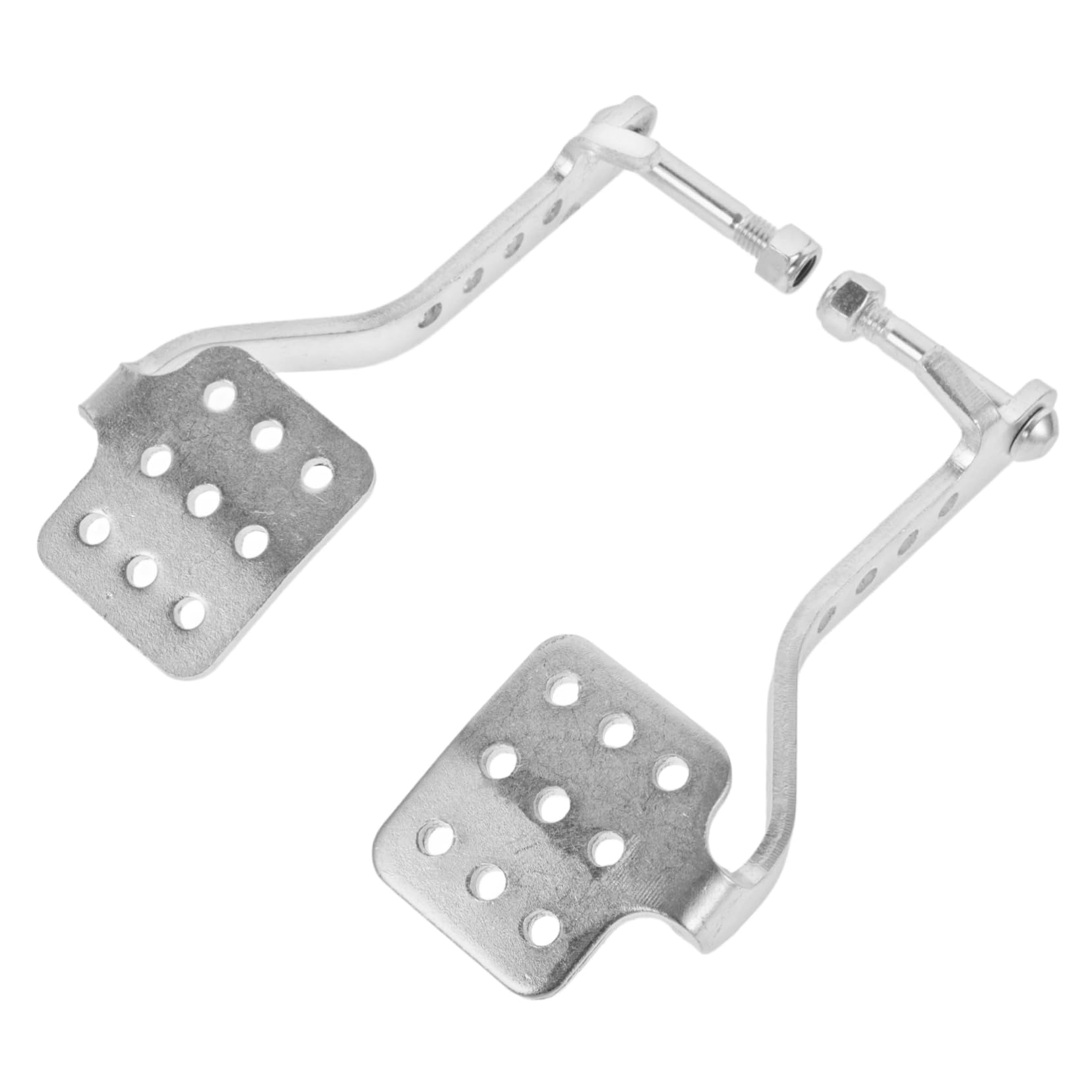 TOKIDNY 1 Paar Go Kart Pedale Go Karts Go Kart Bremspedal Gaspedale Go Kart Gas Kart Bremse Gaspedal Bremspedal Für Go Kart Gaspedal Kit Aluminium Silber von TOKIDNY