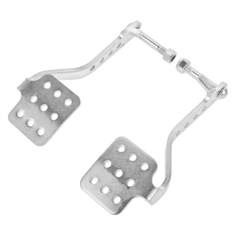 TOKIDNY 1 Paar Go Kart Pedale Go Karts Go Kart Bremspedal Gaspedale Go Kart Gas Kart Bremse Gaspedal Bremspedal Für Go Kart Gaspedal Kit Aluminium Silber von TOKIDNY