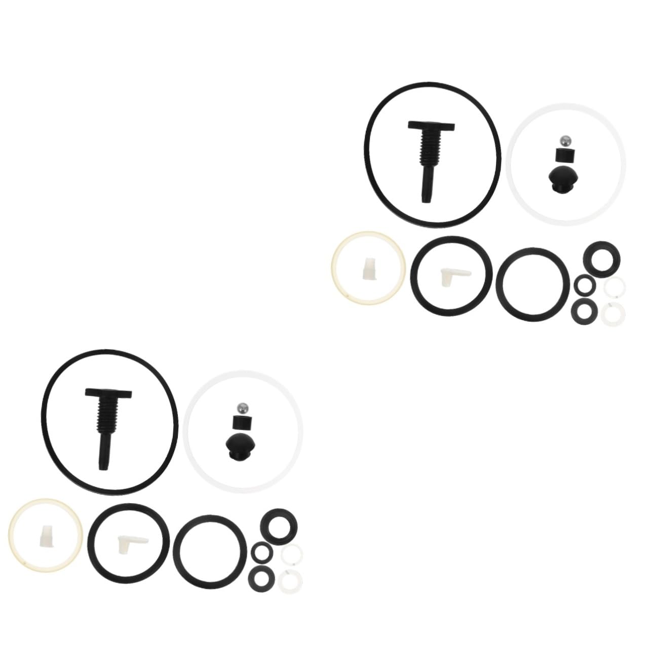TOKIDNY 2 Sätze Wagenheber-reparatursatz Zubehör Für Die Reparatur Von Wagenhebern Reparaturwerkzeuge Für Anhängerheber Reparatur des Wagenhebers Wagenheber-dichtungssatz Gummi Black von TOKIDNY