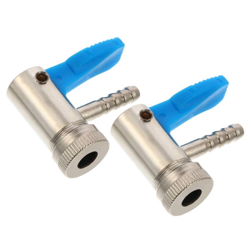 TOKIDNY 2St Aufblasbares Spannfutter Reifenfüllklemme Autoreifenfüller tragbarer Reifenfüller autozubehör Auto zubehör Reifenfüller Clip Luftschlauchklemme Blauer Plastikclip Blue von TOKIDNY