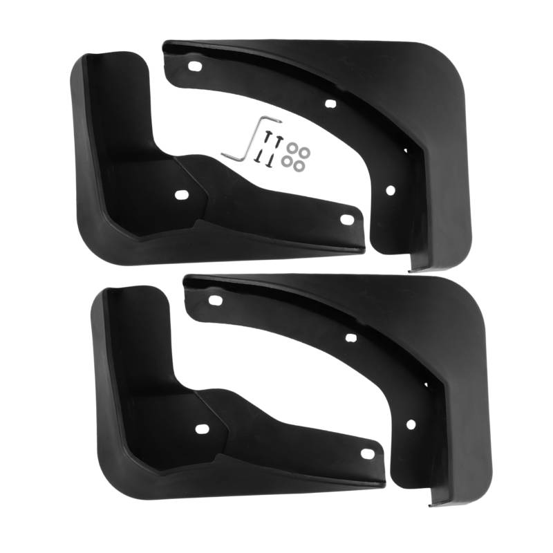 TOKIDNY 4 Stück Auto schmutzfänger Auto zubehör Mud Flaps for Cars Professionelle Kotflügel Schmutzfänger für Autoreifen Kotflügel für Autos Kotflügel für Autoräder Plastik Black von TOKIDNY