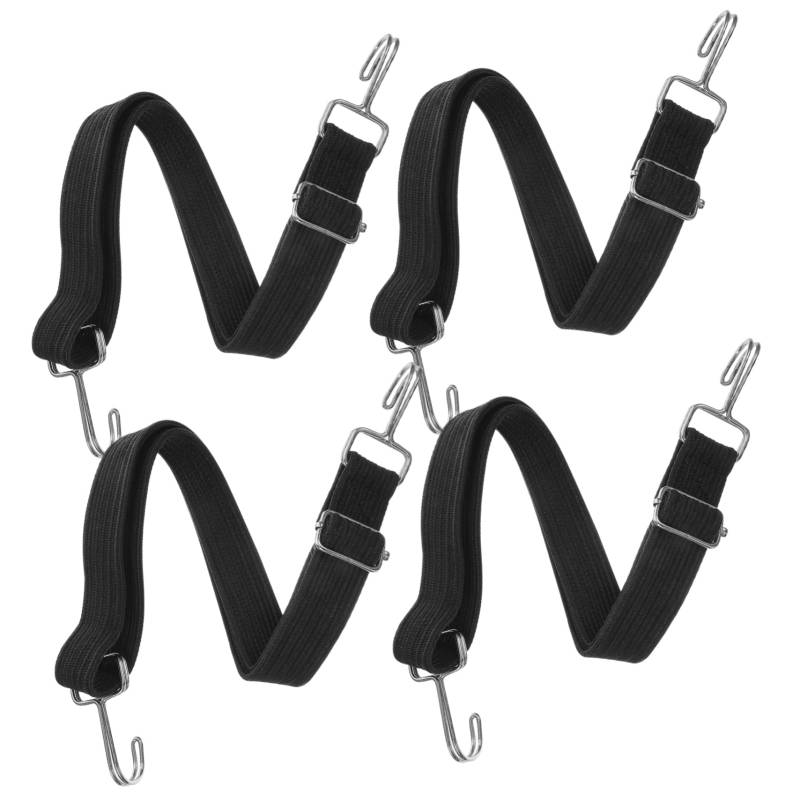 TOKIDNY 4 Stück Bungee Seil Set Flacher Elastischer Gurt Mit Schnallen Verstellbare Spanngurte Für Fracht Gepäck Und Outdoor Aktivitäten Robuste Konstruktion Für Vielseitige von TOKIDNY