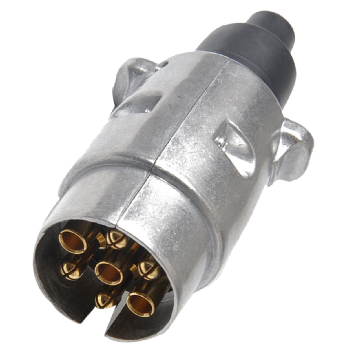 TOKIDNY 7 Poliger Anhängerstecker Aluminiumlegierung LKW Anhänger Elektrik Abschleppen 12V EU Stecker Robuster Metallstecker Für Auto Und Trailer von TOKIDNY